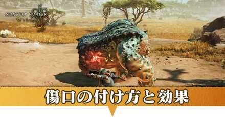 傷口の付け方と効果