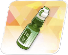 抹茶味の瓶ラムネ画像