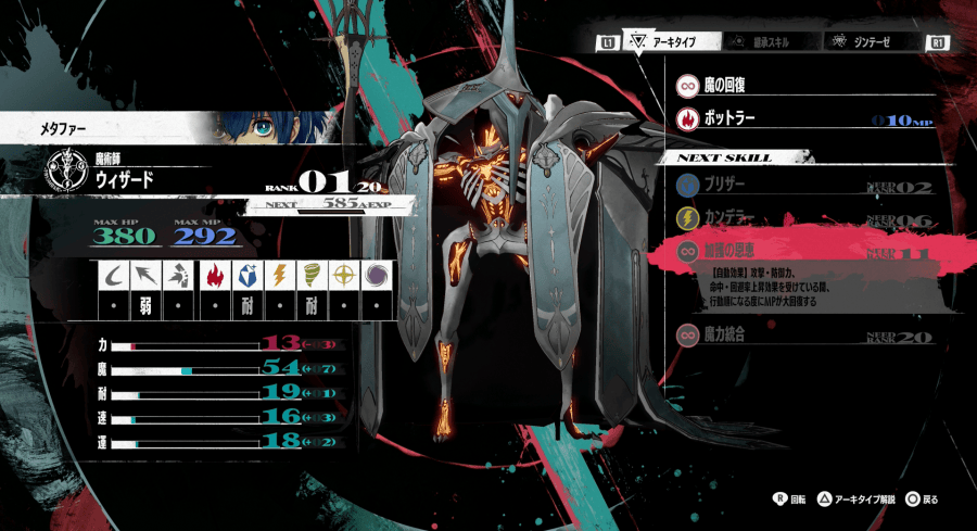 ウィザードのスキル