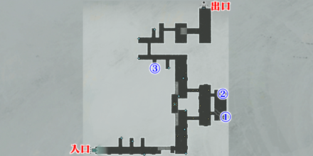 クリアンテ城の古びた水路マップ