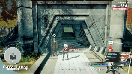 地下納骨堂入口の兵士