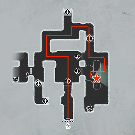 人喰い洞窟のマップ