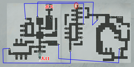 嘆きの墓、青いアイテムで扉が開く