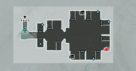 火伏の硝子細工宝箱マップ画像