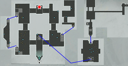 神速の服宝箱マップ画像