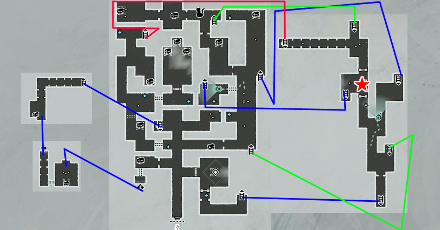 貴婦人の日よけ帽宝箱マップ画像