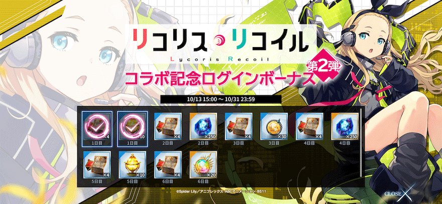 コラボ記念スペシャルログインボーナス【第2弾】