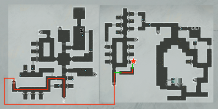 嘆きの墓のマップ