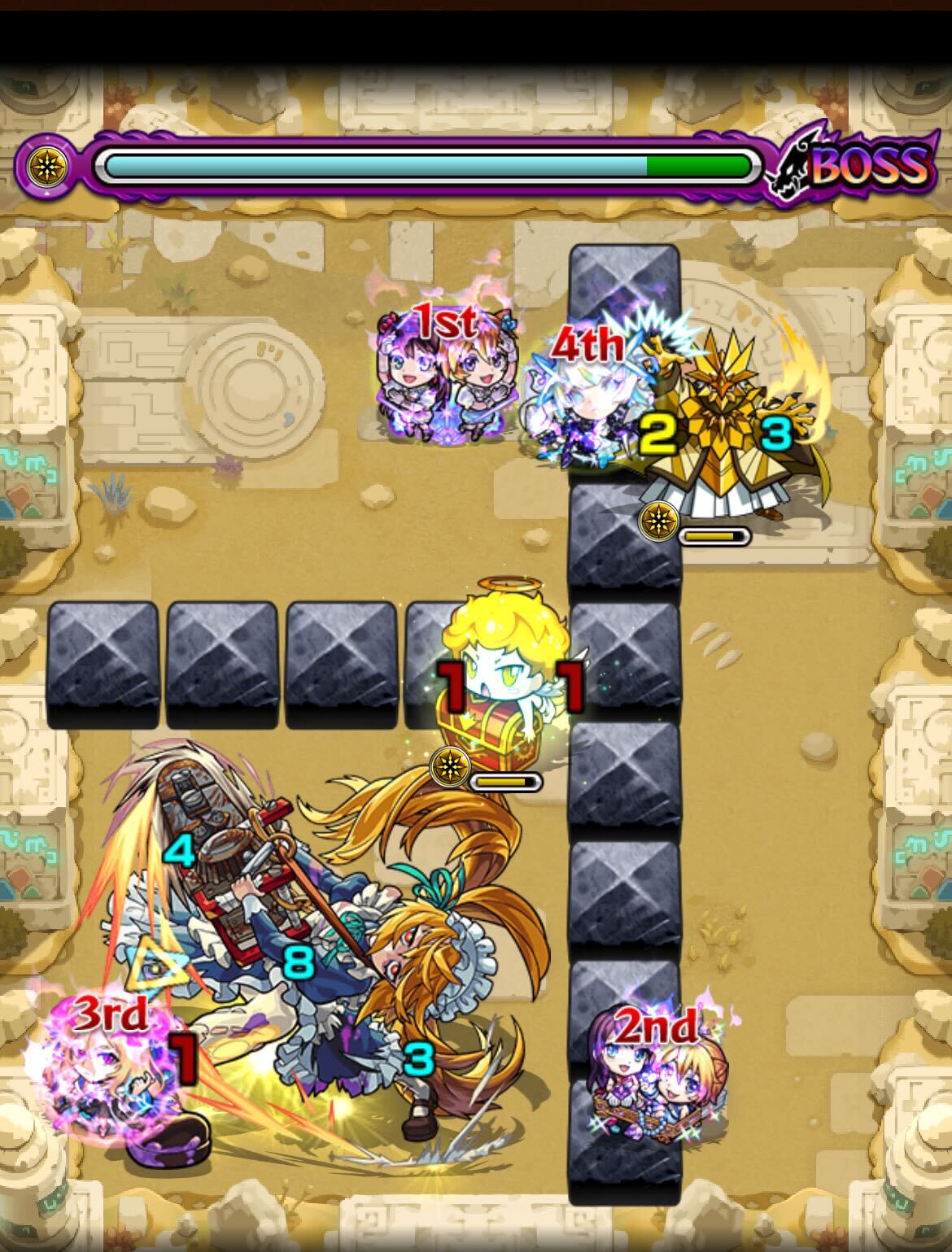未開の砂宮4ボス1