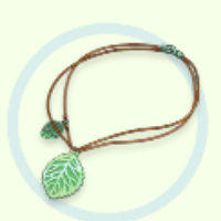 グリーンリーフネックレスの画像