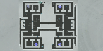 乱立するかつての遺産の宝箱マップ