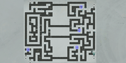 人々が集い歩いた鋼の部屋の宝箱マップ