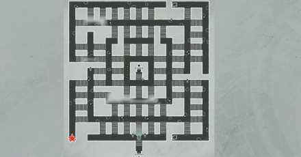 安らぎの帽子宝箱マップ画像