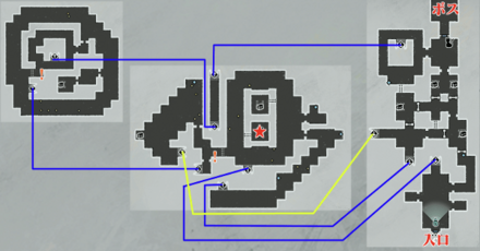 炎舞の扇宝箱マップ画像