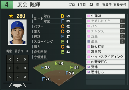 度会隆輝の能力