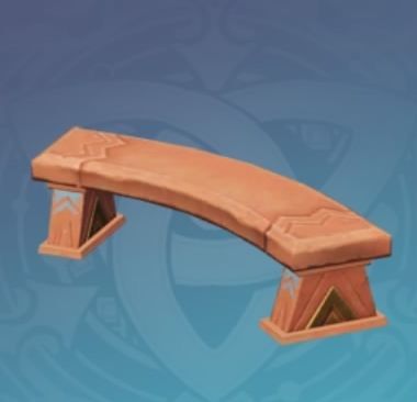 競技場「車座」ベンチの画像