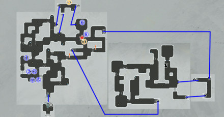 吸血の服宝箱マップ画像