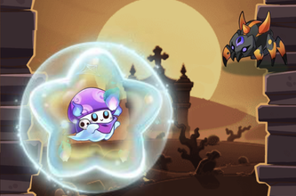 タイミングよくタップして敵を倒す