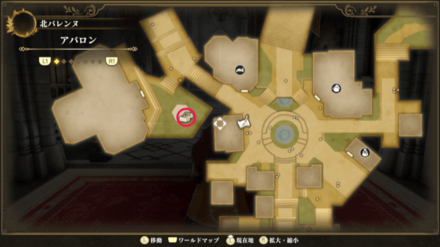 アバロンのマップ