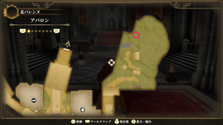 アバロンのマップ