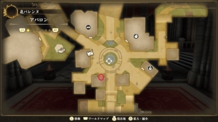 アバロンのマップ