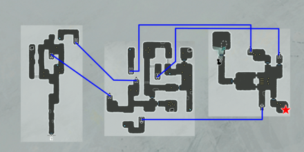 快速のアンクレット宝箱マップ画像