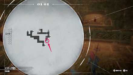 大僧正の手袋宝箱マップ画像