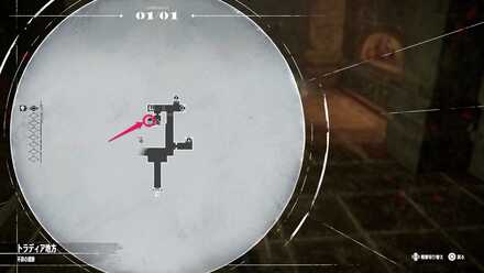 純白の足袋宝箱マップ画像