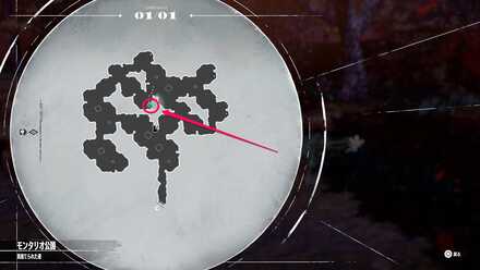 白のモノクルマップ画像