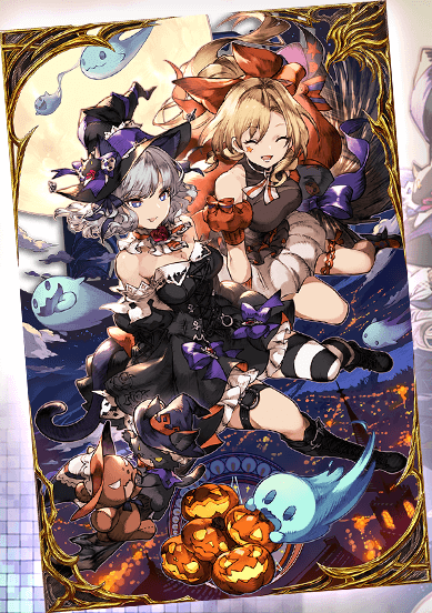 星空のハロウィンの画像