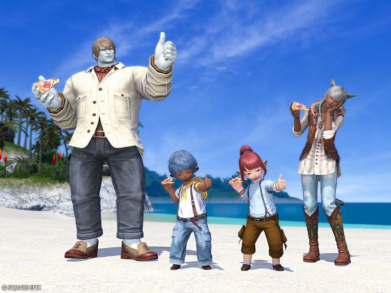 ピザを食べるの画像