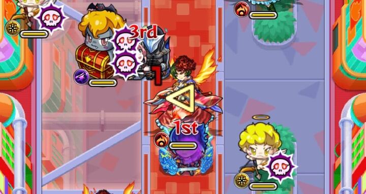 天使を倒して防御ダウン