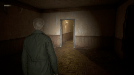 明かりがついた通路