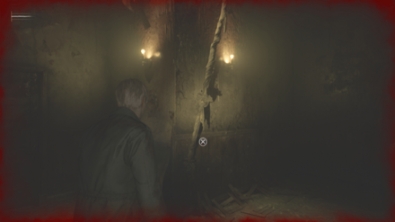 宙づりになっている篭の縄