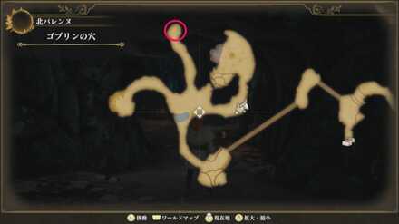 ゴブリンの穴のマップ