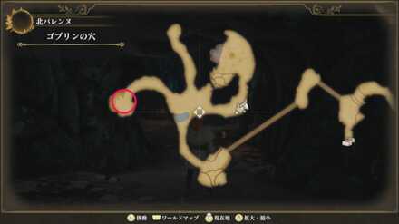 ゴブリンの穴のマップ