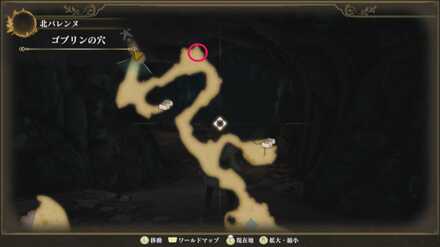 ゴブリンの穴のマップ