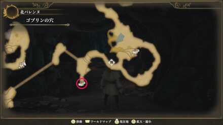 ゴブリンの穴のマップ