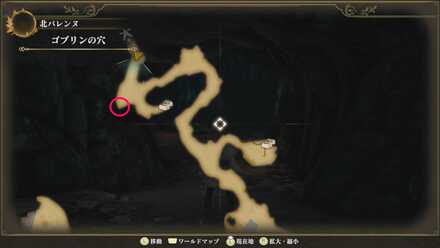 ゴブリンの穴のマップ