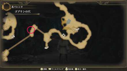 ゴブリンの穴のマップ