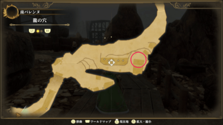 龍の穴のマップ