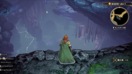 モンスターの巣の場所の見た目