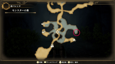 モンスターの巣のマップ