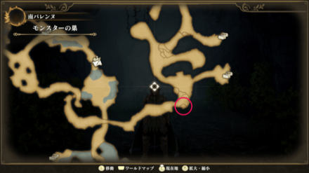 モンスターの巣のマップ