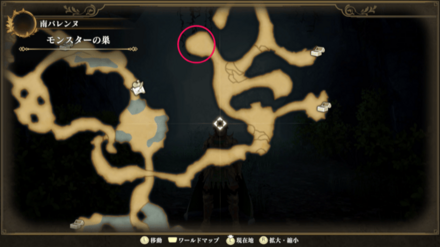 モンスターの巣のマップ