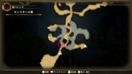 モンスターの巣のマップ