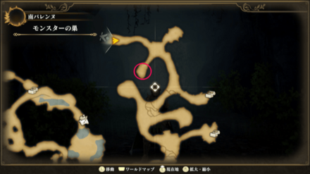 モンスターの巣のマップ