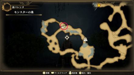 モンスターの巣のマップ