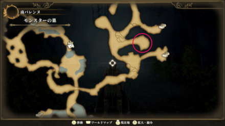 モンスターの巣のマップ