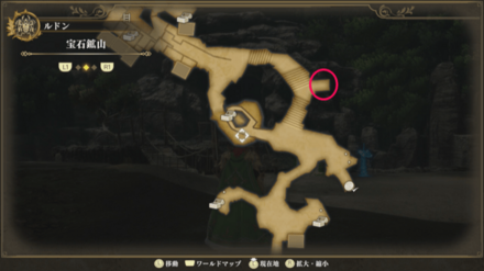 宝石鉱山のマップ